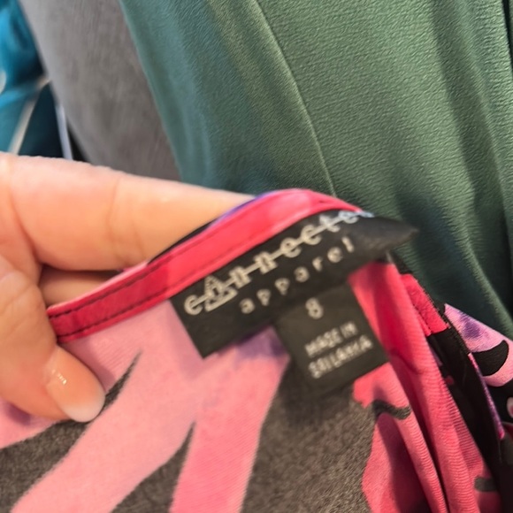 Floral V-Neck Dress with Flutter Sleeves - Picture 4 of 4